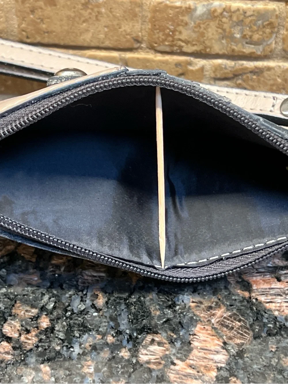Patricia Nash Leather Alanna Card Wallet Wristlet in Stone